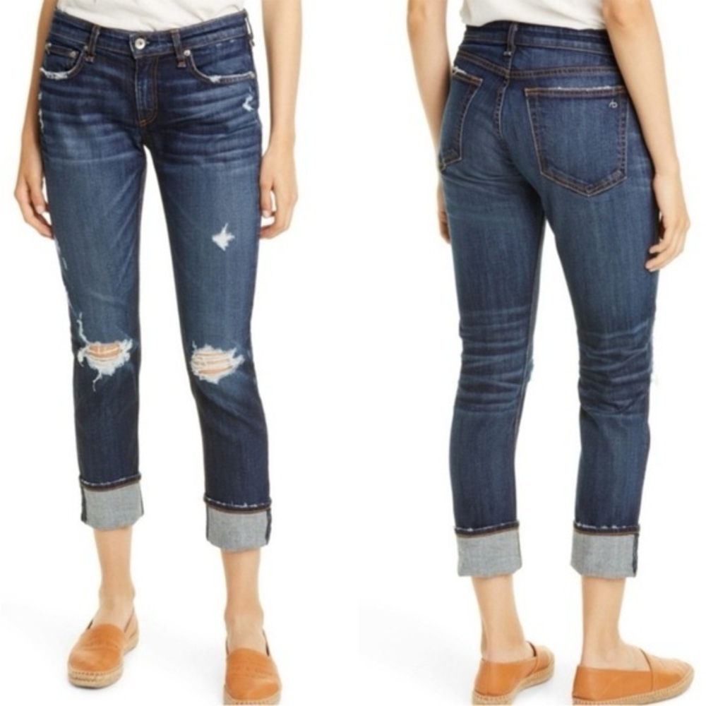 Rag + Bone Dre Low-Rise Slim Boyfriend Jeans in color “Harper”